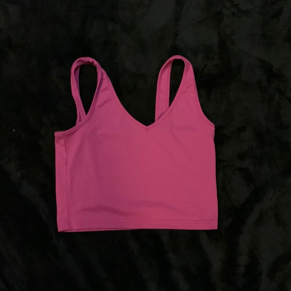 Pink Shein crop top